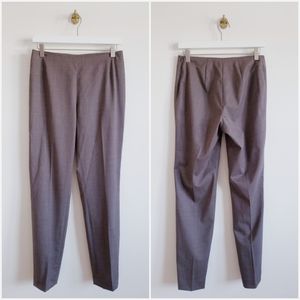 Lafayette 148 Brown Wool Slim Dress Pants EUC 6